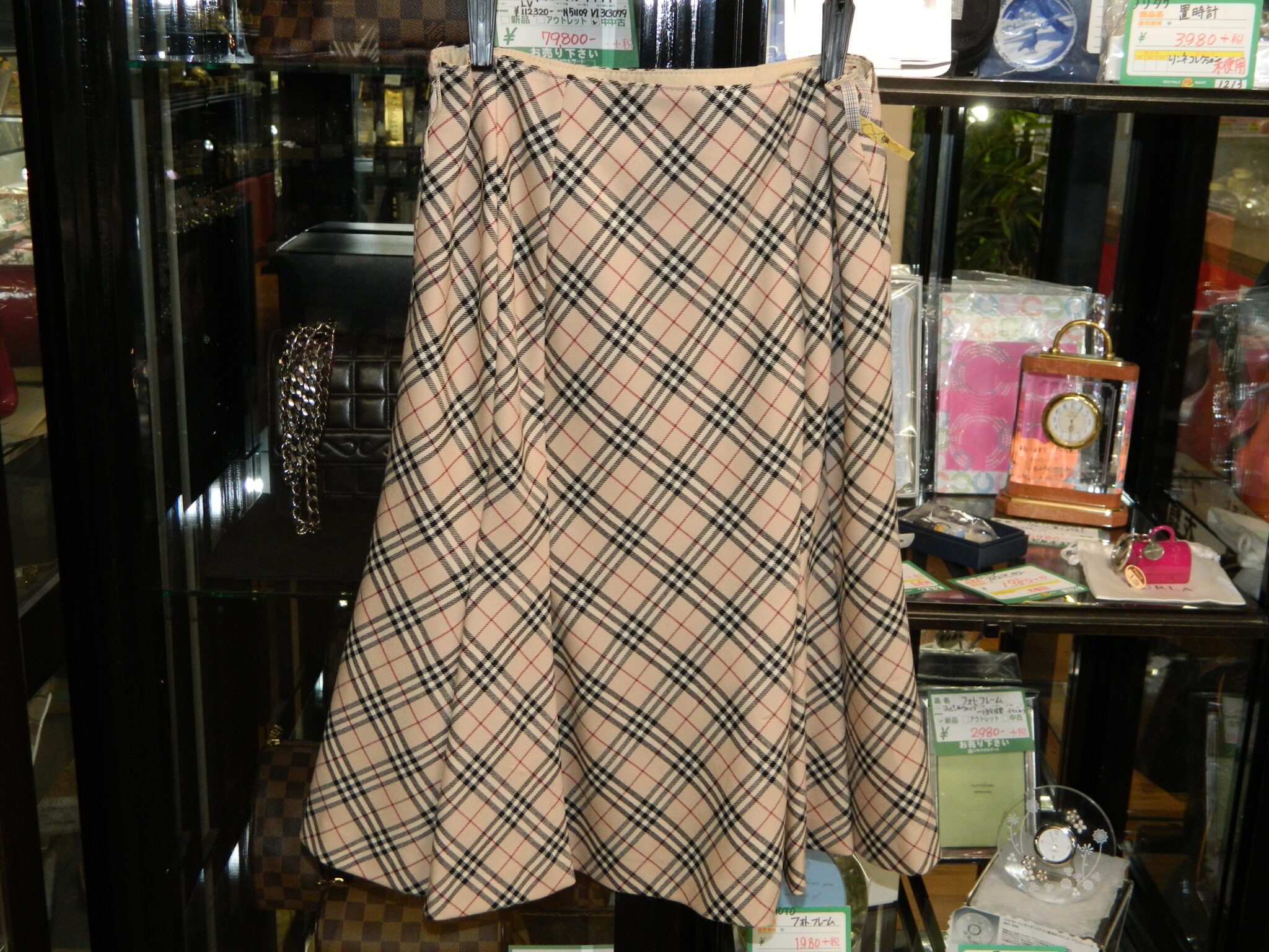 新品】ブルーレーベル ベージュクレストブリッジチェック
