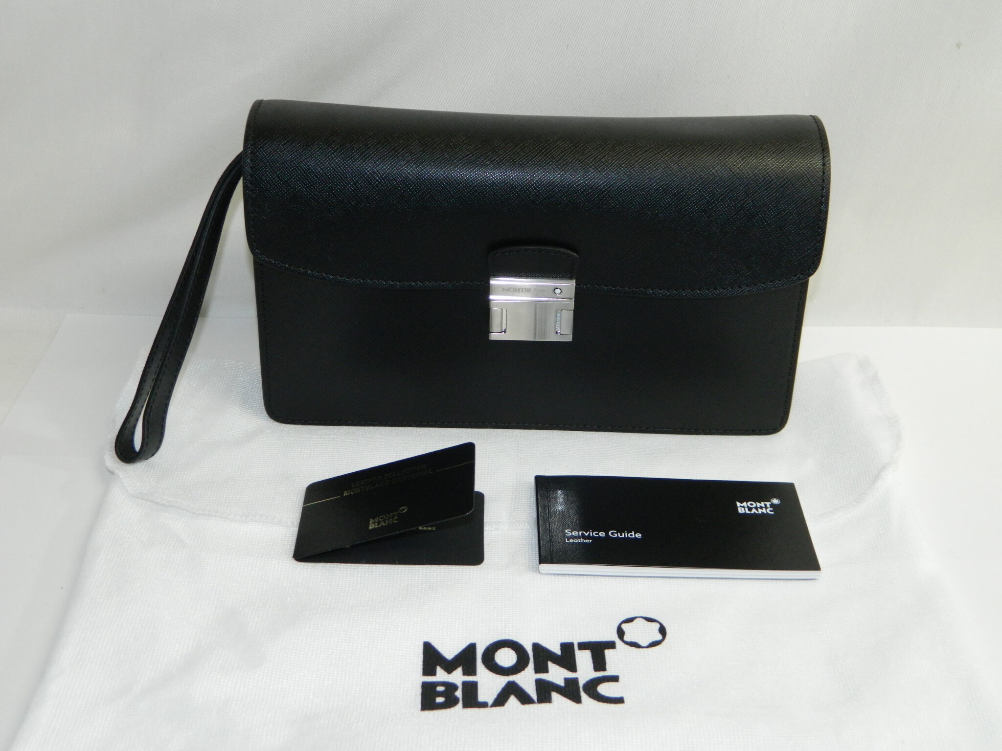 半田店 新品同様 MONTBLANC モンブラン セカンドバッグ クラッチ