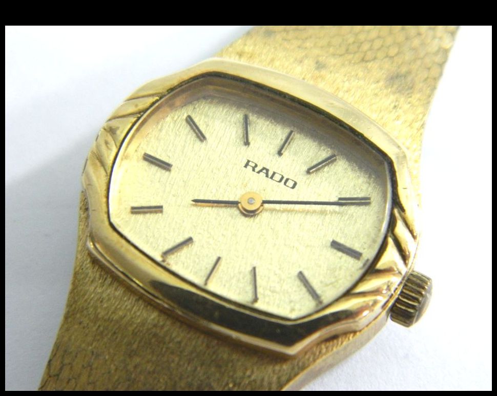T584 ラドー RADO レディース 手巻き 腕時計 稼動品 ラドー RADO レディース・手巻き・美品 Ladies・Manumal・Wind 付属品