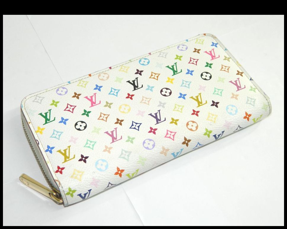 ルイヴィトン LOUIS VUITTON マルチカラー ジッピーウォレット ブロン  