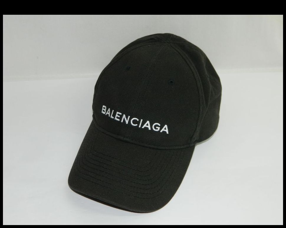 100%正規品 バレンシアガ BALENCIAGA キャップ ブラック Lサイズ