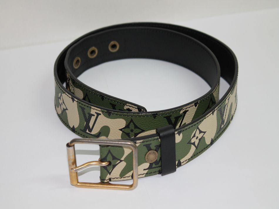 ルイヴィトン ベルト メンズ 迷彩 村上隆 LOUIS VUITTON ルイヴィトン