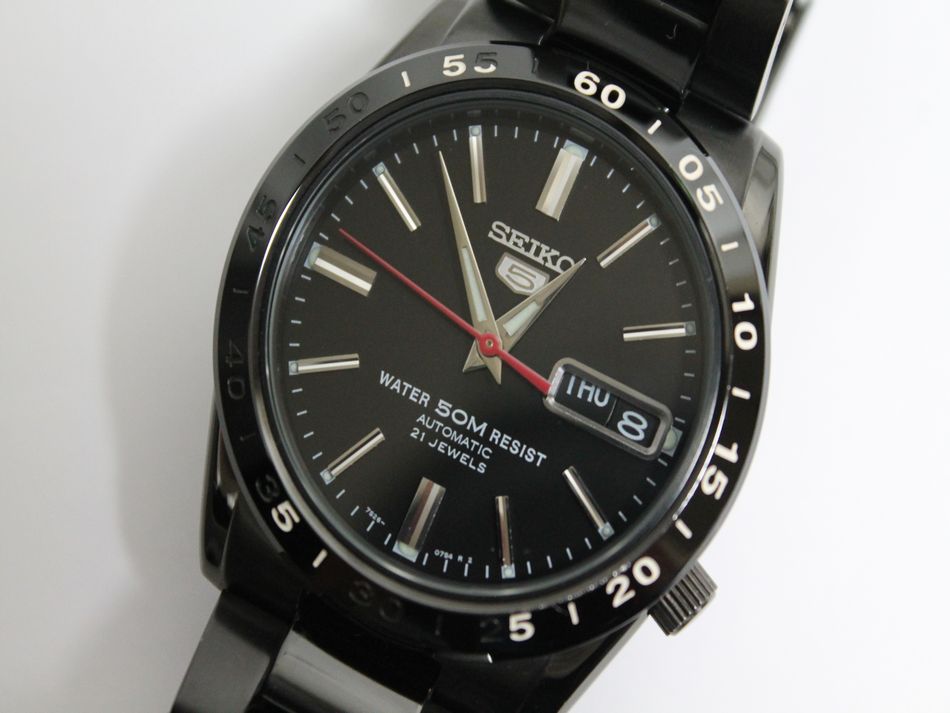 Seiko 5 Mens 7S26-02J0 Automatic Watch 21 Jewel Day Date