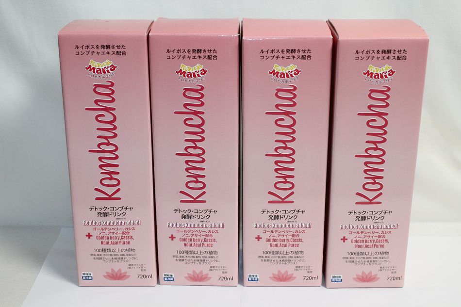 半田店 新品未開封 デトック コンブチャ 発酵ドリンク 4本セット 720ml 