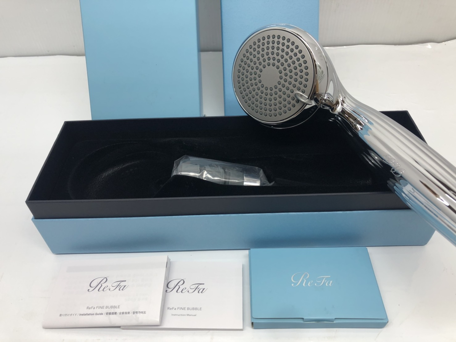 ReFa シャワーヘッド RF-MB2307B 箱、ギャランティカード付き