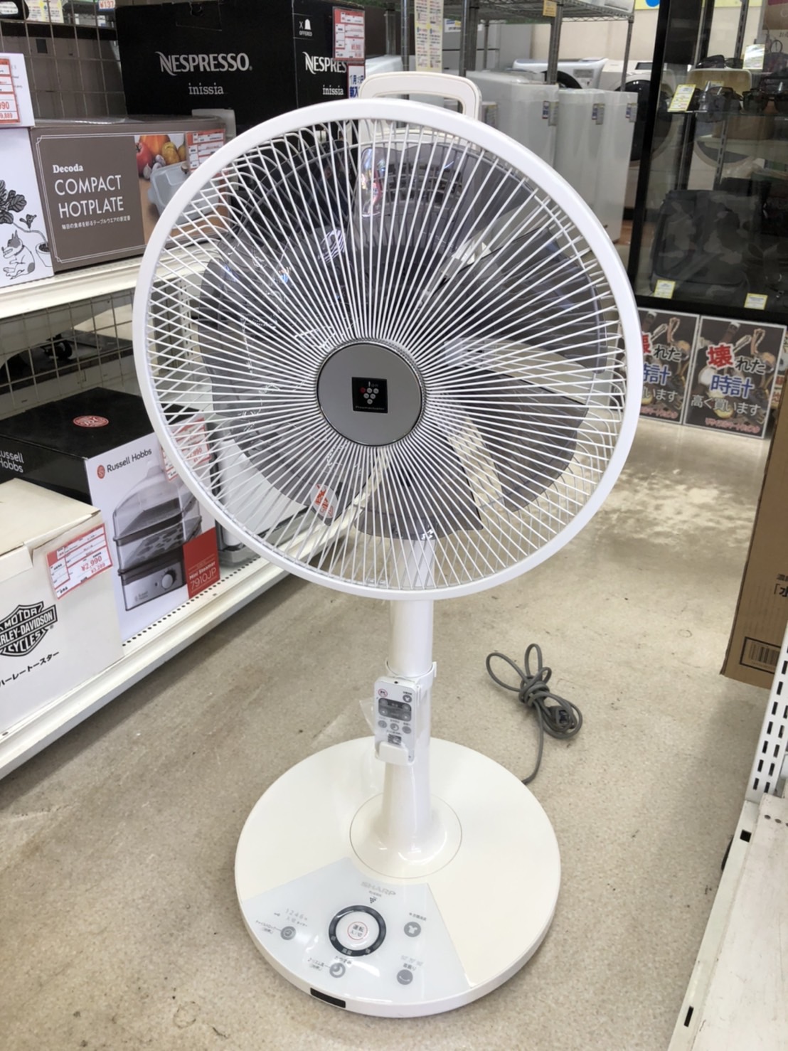 シャープ SHARP PJ-E3DS-W ハイポジションリビング扇風機 プラズマ