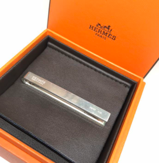 エルメス HERMES タイピン Hロゴ シルバー925 エクリプス メンズ