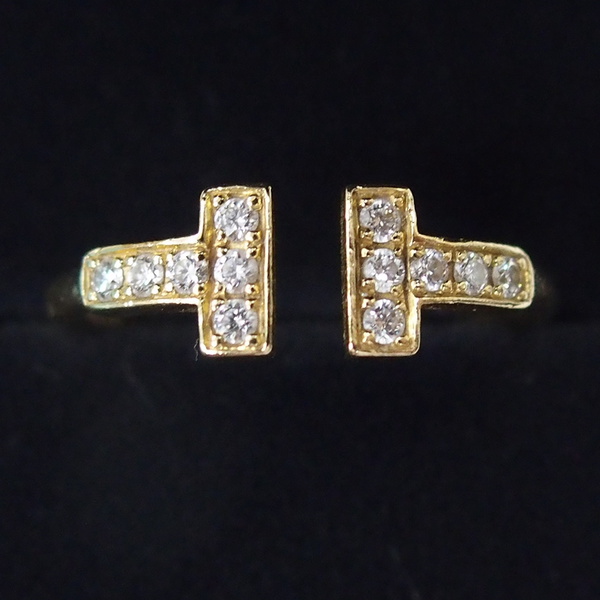 大阪狭山市のお客様より】TIFFANY ティファニー K18 ダイヤ付