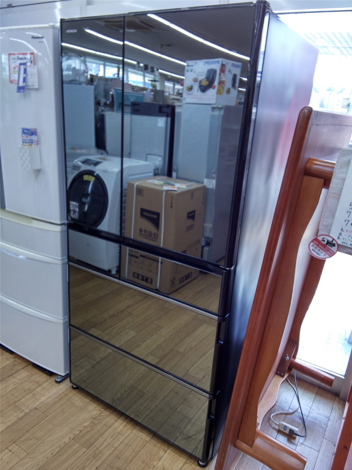 リサイクルマート大野城店 日立 565Ｌ冷蔵庫 R-Ｘ5700Ｆ 2016年 タッチパネル - 冷蔵庫