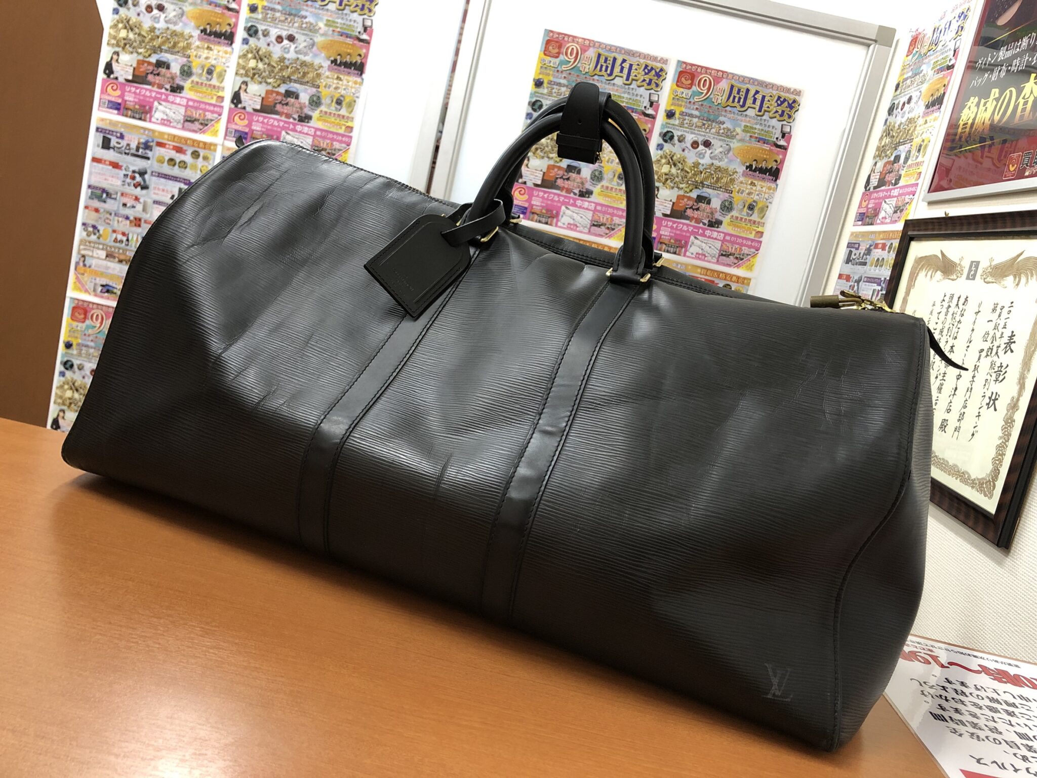 美品】 LOUIS VUITTON ルイヴィトン キーポル55 可愛らしかっ モノグラム