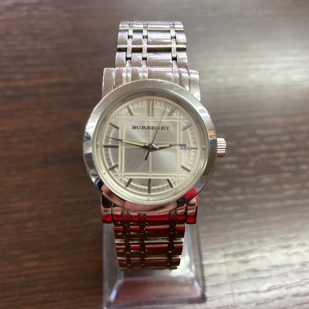 BURBERRY/バーバリー ◇BU1351 シティ シルバーダイヤル/デイト BURBERRY/バーバリー ◇BU1351 シティ シルバーダイヤル/デイト