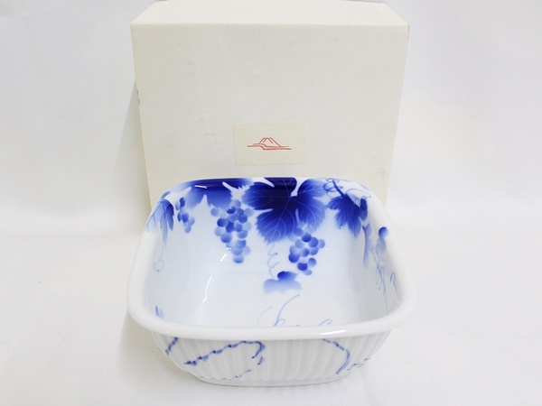 深川製磁　ブルーワイナリー　花瓶　新品未使用 ブルーワイナリーブルー 花生 | 有田焼 深川製磁｜公式