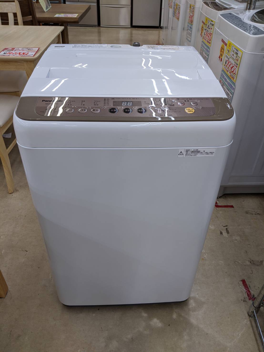 Panasonic全自動洗濯機 NA-F60PB11 美品