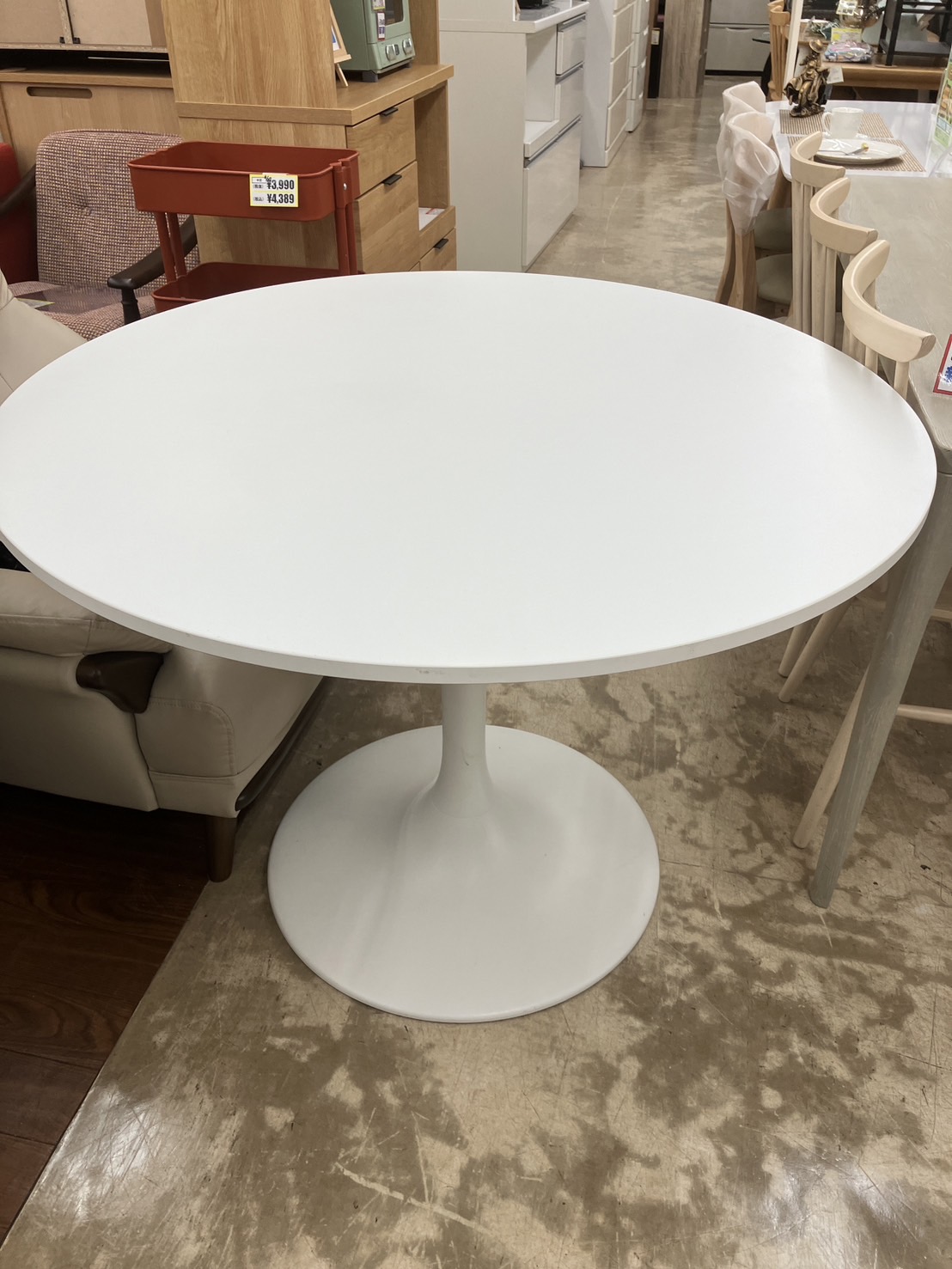 ラウンドテーブル ドクスタテーブル 幅103㎝ IKEA/イケア】買取致し  