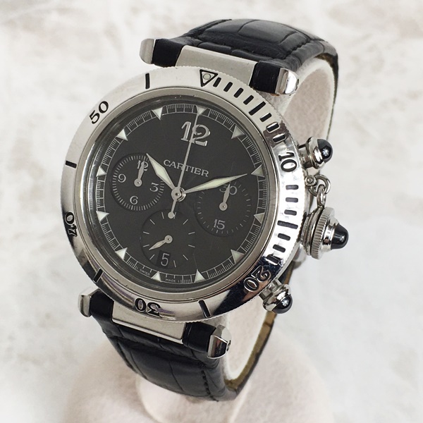 本日のみ値引き⭐︎カルティエ パシャ ブラックメンズ 時計 楽天市場】カルティエ パシャ（ベルトカラーブラック）（メンズ腕時計