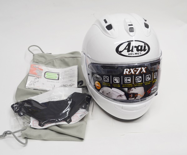 Arai アライ フルフェイスヘルメット RX7X 単色 グラスホワイト