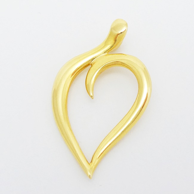 TIFFANY&Co. ティファニー リーフハート ネックレス ペンダントトップ