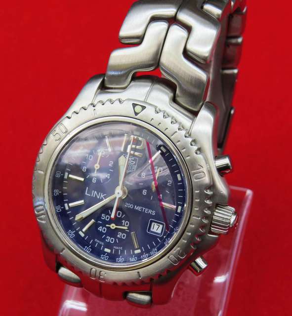 【2021年4月22日/四万十店】ブランド TAG HEUER タグ・ホイヤー リンク CT1110-0 クロノグラフ クォーツ 腕時計 高価