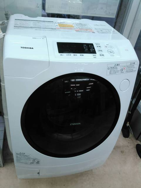 TOSHIBA 東芝 トウシバ 2018年製 9.0㎏ドラム式洗濯機 乾燥5.0㎏ TW 